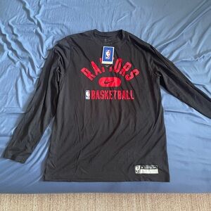 Nike Toronto Raptors Black Dri-FIT Long Tee.